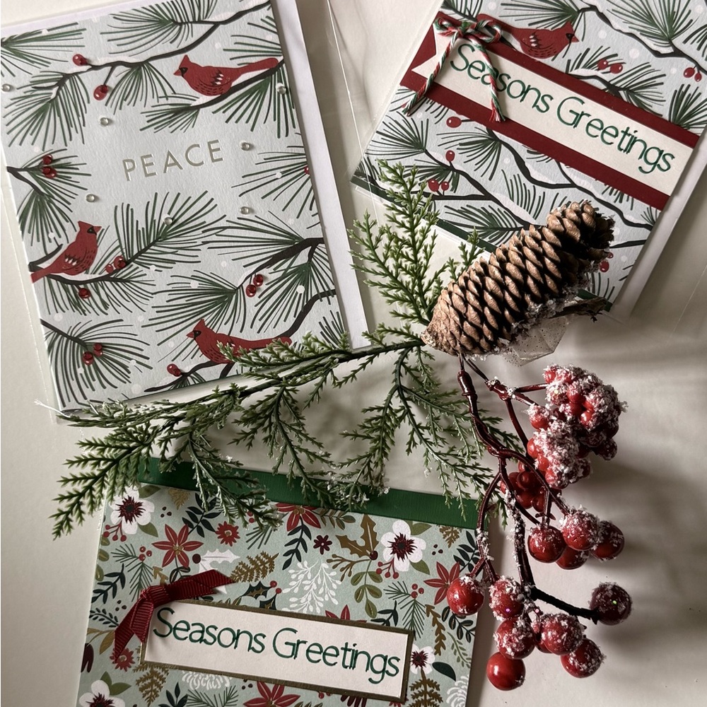 Festive Holiday Greeting Cards Set